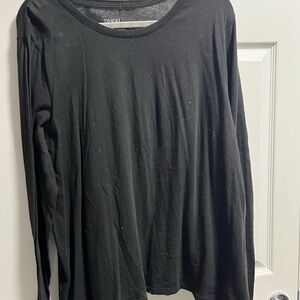 Time and Tru Black Long Sleeve Tee